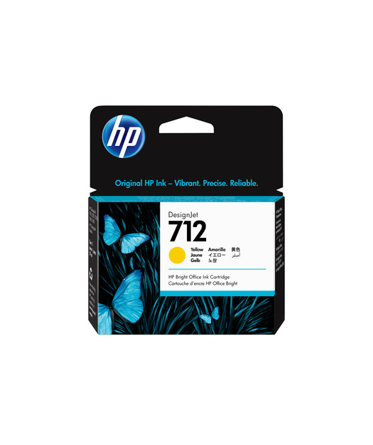 HP 3ED69A 712 29-ml Yellow DesignJet Ink