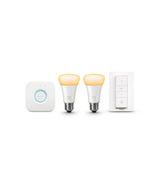 Philips Hue Beyaz Ambiyans Akıllı Başlangıç Seti 2'li Kumandalı E27