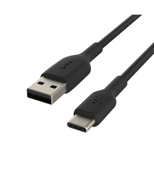 Belkin CAB001 BoostCharge 15W USB-A'dan USB-C'ye 1m  Data ve Hızlı Şarj Kablosu - Siyah