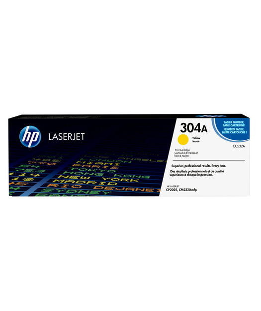 HP CC532A Yellow Toner Kartuş (304A)
