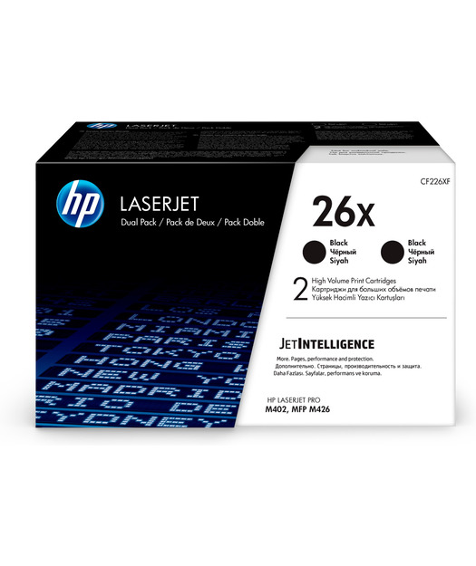 HP CF226XD 2'li Y.K Black Toner (26X)