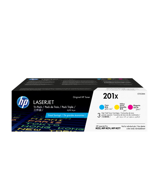 HP CF253XM Yüksek Kapasiteli CMY Toner Kartuş (201X)