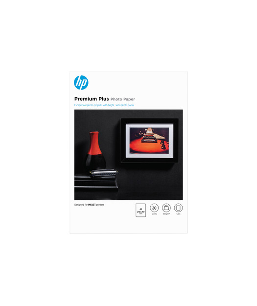 HP CR673A Premium Plus Yarı Parlak Fotoğraf Kağıdı, 20 yaprak/A4/210 x 297 mm