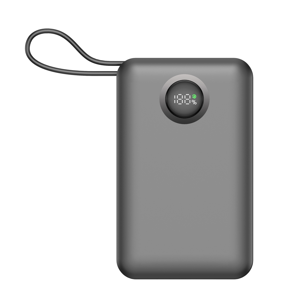Dexim CZ03 65W PD Dahili Lightning& Type-C Kablolu 20000 Mah Powerbank