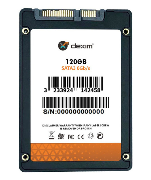Dexim 120GB SSD Harddrive Plastic Housing