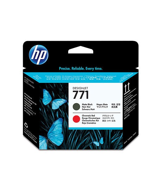 HP CE017A Mat Black/Choromatic Red DesignJet Baskı Kafası (771)