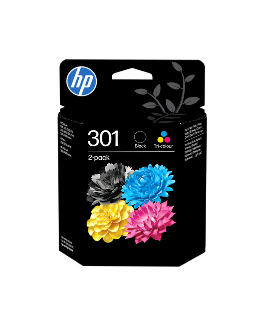 HP N9J72AE BK/CMY Mürekkep Kartuş 2'li Paket (301)