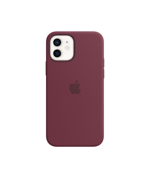 iPhone12 | 12 Pro Silikon Kılıf Kırmızı Erik