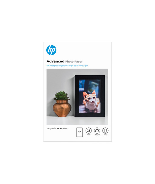 HP Q8691A  Avantajlı Parlak Fotoğraf Kağıdı-25 yaprak/10 x 15 cm kenar boşluksuz
