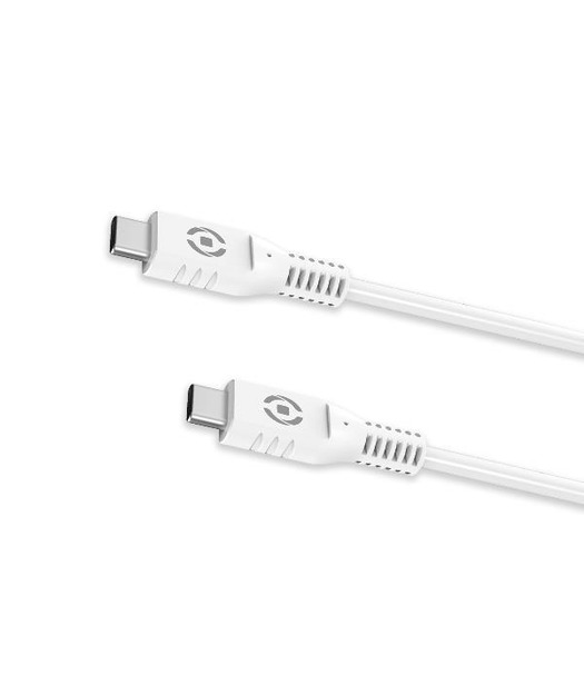 Celly USB-C to USB-C PD 60W Kablo Beyaz