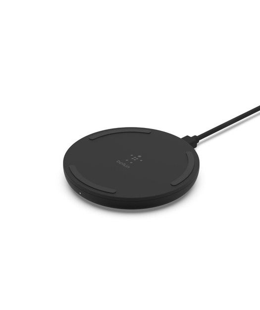 Belkin WIA001 10W Kablosuz Şarj Pedi + QC 3.0 Duvar Şarj Adaptörü + Kablo - Siyah