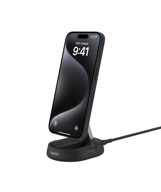Belkin WIA008 BoostCharge Pro Katlanabilir Manyetik Qi2 15W Şarj Standı - Siyah